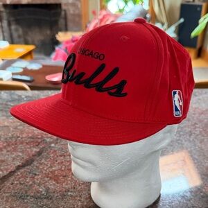 Chicago Bulls NBA snapback adidas classic script 25th anniversary draft